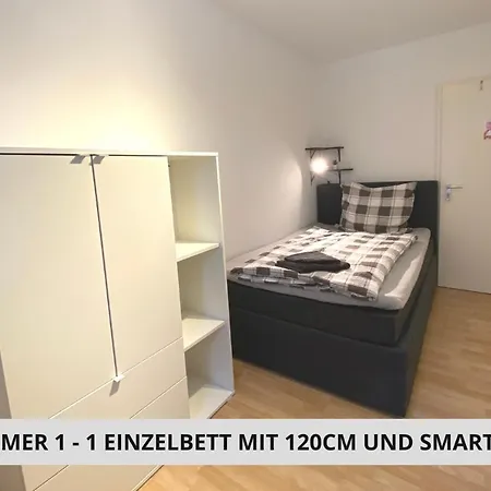 Апартаменты Easy Sleep 2 - Mit 5 Betten - 3 Schlafzimmer Bis 5 Personen - Monteure Willkommen *